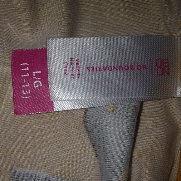 NoBo M Gold Red Floral Pullover Dress - Picture 6 of 6